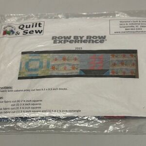 Row by Row Experience 2015 Marietta's Quilt & Sew Beach‎ Sailboat Fabric Kit